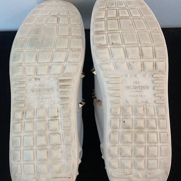 Valentino Garavani Rockstud Untitled Leather Open Sneakers - Picture 5 of 8